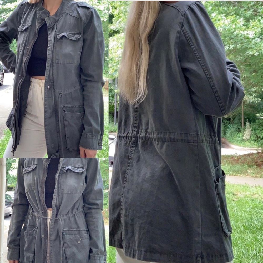 Sz S Per Se Utility Cargo Army Style Jacket